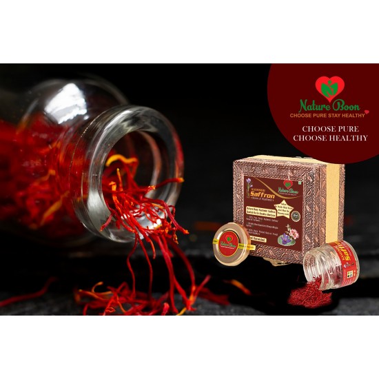 Nature Boon™ Kashmiri Mongra Saffron High Premium Quality Fresh Cut AAA+++ (1g)